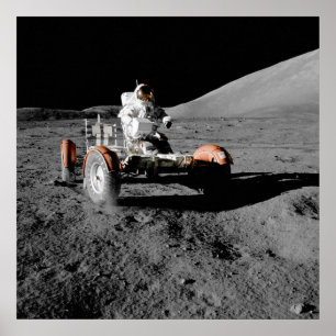 moon landing vehicle astronaut space ポスター