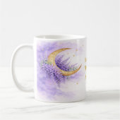 Moon & Lavender Mother's Day Mug Gift for Mom コーヒーマグカップ (左)