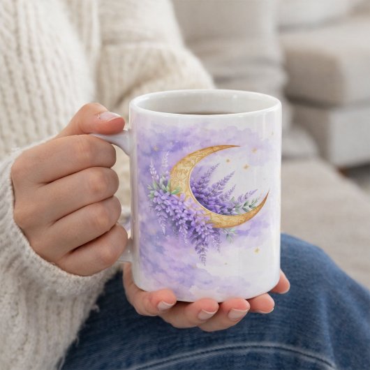 Moon & Lavender Mother's Day Mug Gift for Mom コーヒーマグカップ