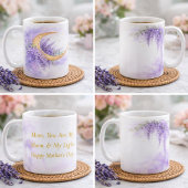 Moon & Lavender Mother's Day Mug Gift for Mom コーヒーマグカップ