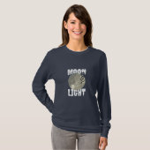 Moon Light Design on Light Black Shirt full sleeve Tシャツ (正面フル)