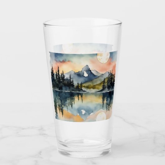 Moon Light on the Lake タンブラーグラス (正面)