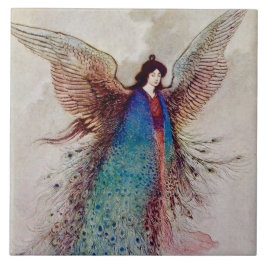 “Moon Maiden” Fairy Art by Warwick Goble タイル