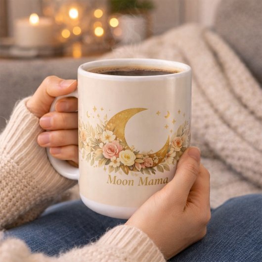 Moon Mama Personalised Celestial Mug 15oz コーヒーマグカップ