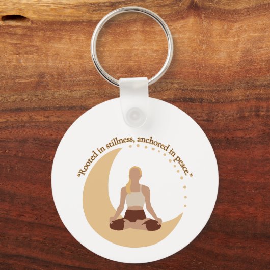 Moon Meditation – Celestial Wellness  キーホルダー (裏面)