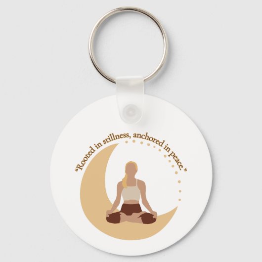 Moon Meditation – Celestial Wellness  キーホルダー (裏面)