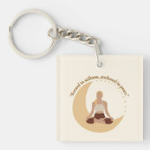 Moon Meditation – Celestial Wellness  キーホルダー (正面)