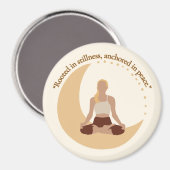 Moon Meditation – Celestial Wellness  マグネット (正面/裏面)