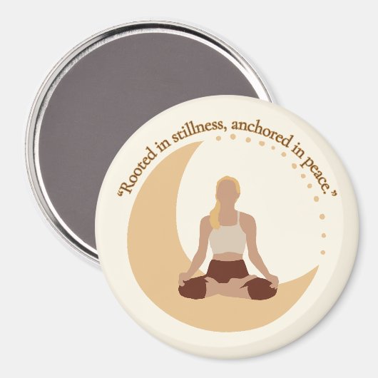 Moon Meditation – Celestial Wellness  マグネット (正面/裏面)