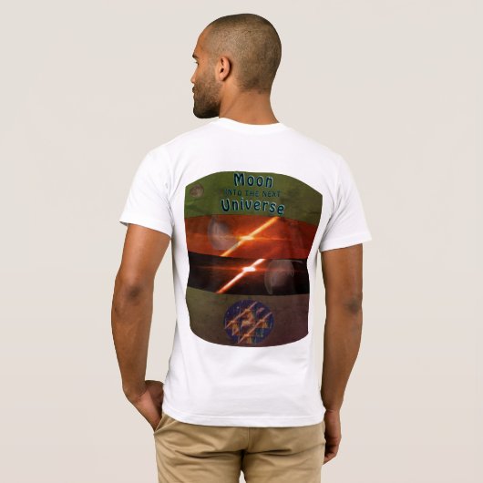 Moon Moving into the Next Universe Tシャツ (裏面フル)