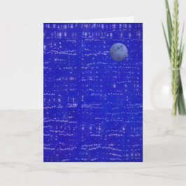 Moon Music Greeting Card カード