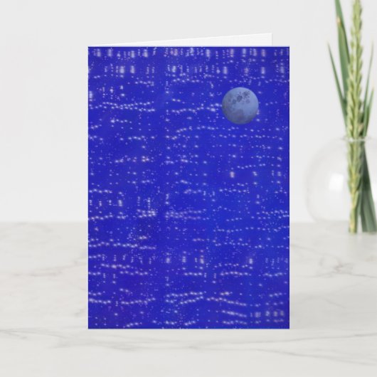 Moon Music Greeting Card カード (正面)