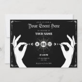 Moon mystical magic hand  招待状 (正面)