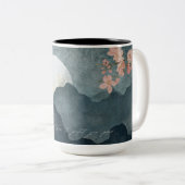 Moon Night Aesthetic White Mug ツートーンマグカップ (正面右)