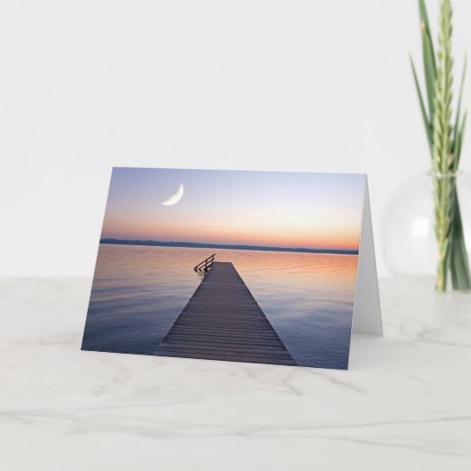 Moon Over Buscharner Footbridge | Starnberg Lake カード (正面)