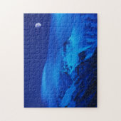 Moon Over Mt. Everest Tibet, China ジグソーパズル (縦)