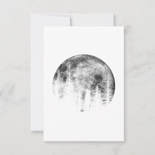 Moon over the forest 招待状 (正面)