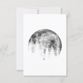 Moon over the forest 招待状