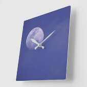 Moon Over the Galapagos Islands, Ecuador スクエア壁時計 (傾斜)