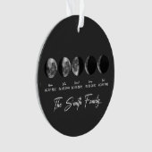 Moon Phase The Smith Family – Custom Names & Dates オーナメント (正面)