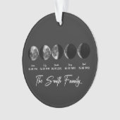 Moon Phase The Smith Family – Custom Names & Dates オーナメント (正面)