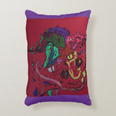 Moon Phases Abstract Art Accent Pillow アクセントクッション (正面(垂直))