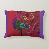 Moon Phases Abstract Art Accent Pillow アクセントクッション (裏面)