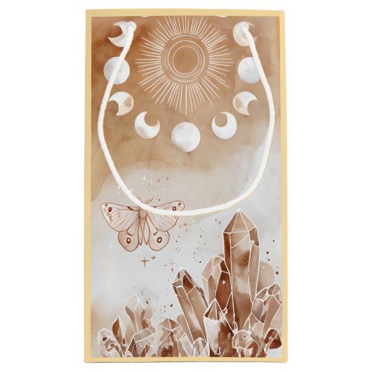 Moon Phases and Moth スモールペーパーバッグ (裏面)