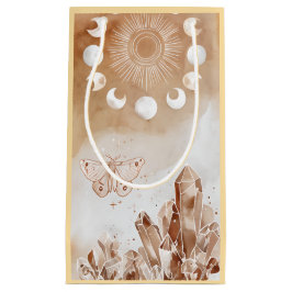 Moon Phases and Moth スモールペーパーバッグ