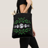 Moon phases garden tote bag トートバッグ (クローズアップ)