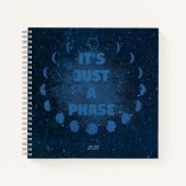 Moon Phases JournalとSketchbook ノートブック (正面)