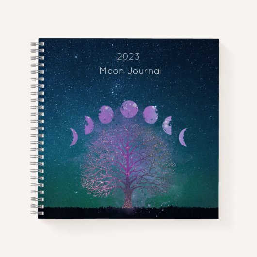 Moon Phases JournalとSketchbook ノートブック (正面)