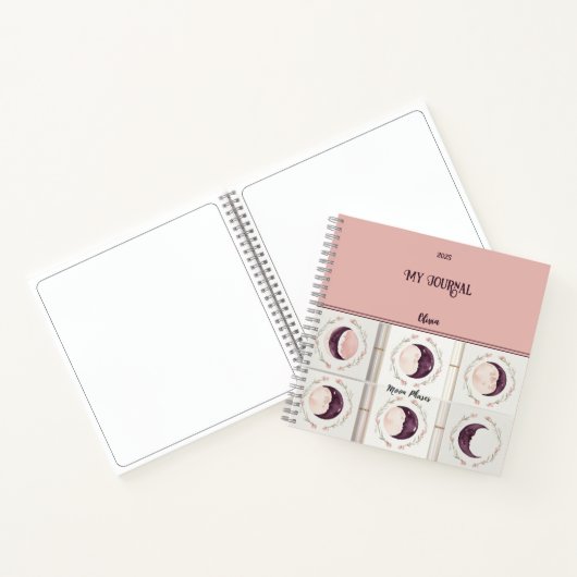 Moon Phases JournalとSketchbook ノートブック (内部)