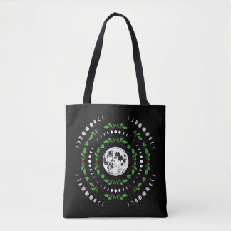 Moon phases mandala tote bag トートバッグ