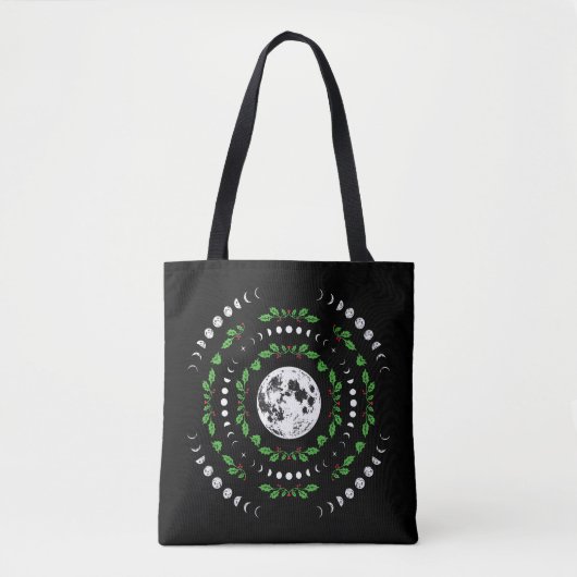 Moon phases mandala tote bag トートバッグ (正面)