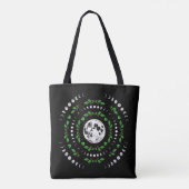 Moon phases mandala tote bag トートバッグ (裏面)