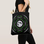 Moon phases mandala tote bag トートバッグ (クローズアップ)