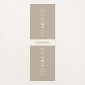 Moon Phases Microprint Boho Spiritual ヨガマット (正面)