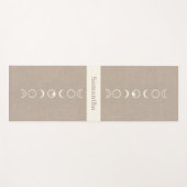 Moon Phases Microprint Boho Spiritual ヨガマット (正面(横))