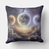 Moon Phases Over Clouds クッション (裏面)