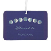 Moon Phases Personalized カーエアーフレッシュナー (裏面)