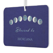 Moon Phases Personalized カーエアーフレッシュナー (左)