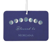 Moon Phases Personalized カーエアーフレッシュナー (正面)