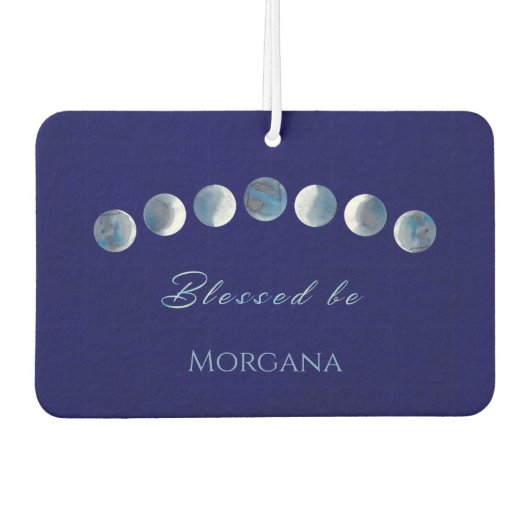 Moon Phases Personalized カーエアーフレッシュナー (正面)