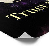 Moon Phases Sacred Geometry Wall Art ポスター (角)