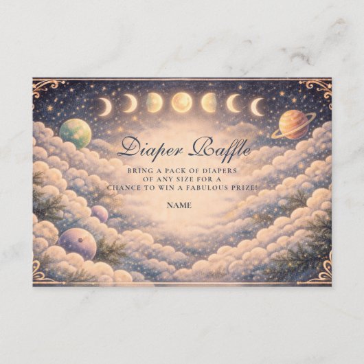 Moon Phases Space Diapper Raffle エンクロージャーカード (正面)