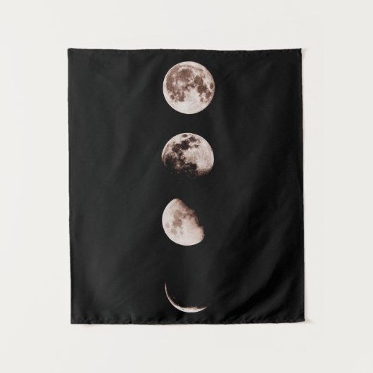Moon Phases Wall Art – Celestial Home Decor タペストリー (正面)