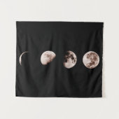 Moon Phases Wall Art – Celestial Home Decor タペストリー (正面(横))