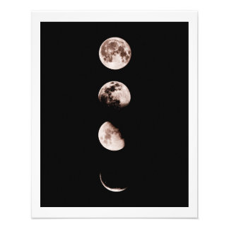 Moon Phases Wall Art – Celestial Home Decor フォトプリント