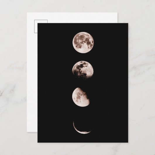 Moon Phases Wall Art – Celestial Home Decor ポストカード (正面/裏面)